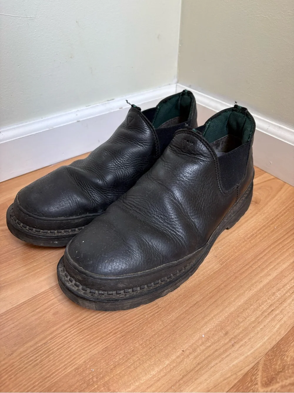 Georgia Boot Men's Black Leather Chukka Work Boots